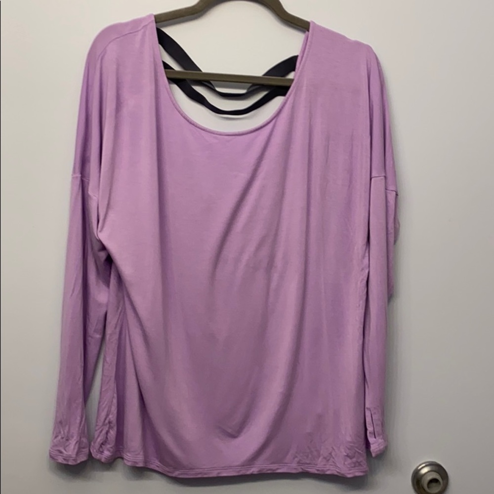 Champion Athletic Open Back Long Sleeve Top